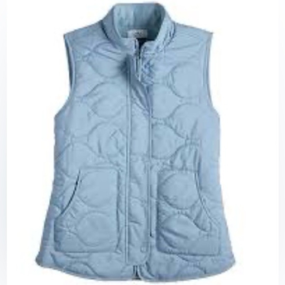 Croft & Barrow Quilted Vest - Soft Blue